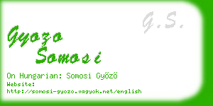 gyozo somosi business card