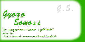 gyozo somosi business card